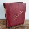 Vintage English Kodak Souvenirs Photo Album Book Red 24 Pages circa 1940-50's