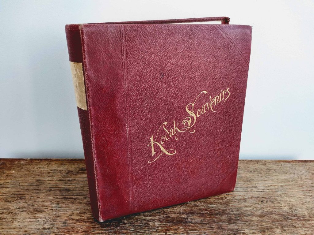 Vintage English Kodak Souvenirs Photo Album Book Red 24 Pages circa 1940-50’s