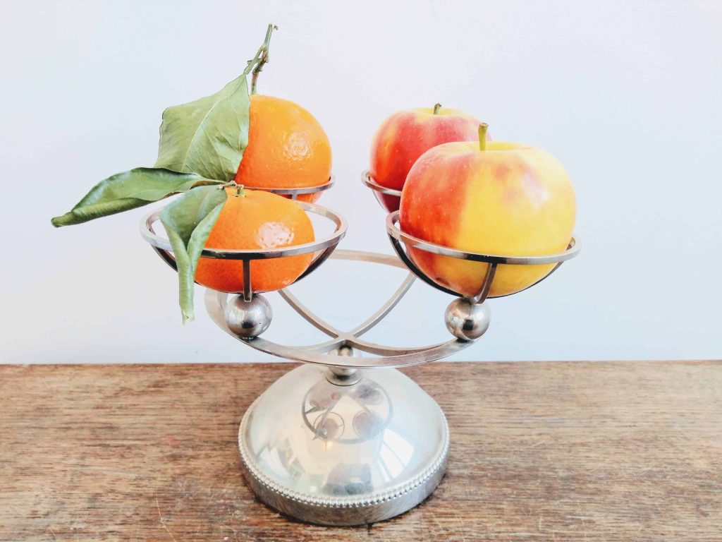 Vintage French metal fruit display holder bowl plate dish circa 1960-70’s