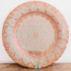 Vintage Moroccan Arabian Copper Circular Tray Plate Dish Charger Serving Wall Hanging circa 1930-40's