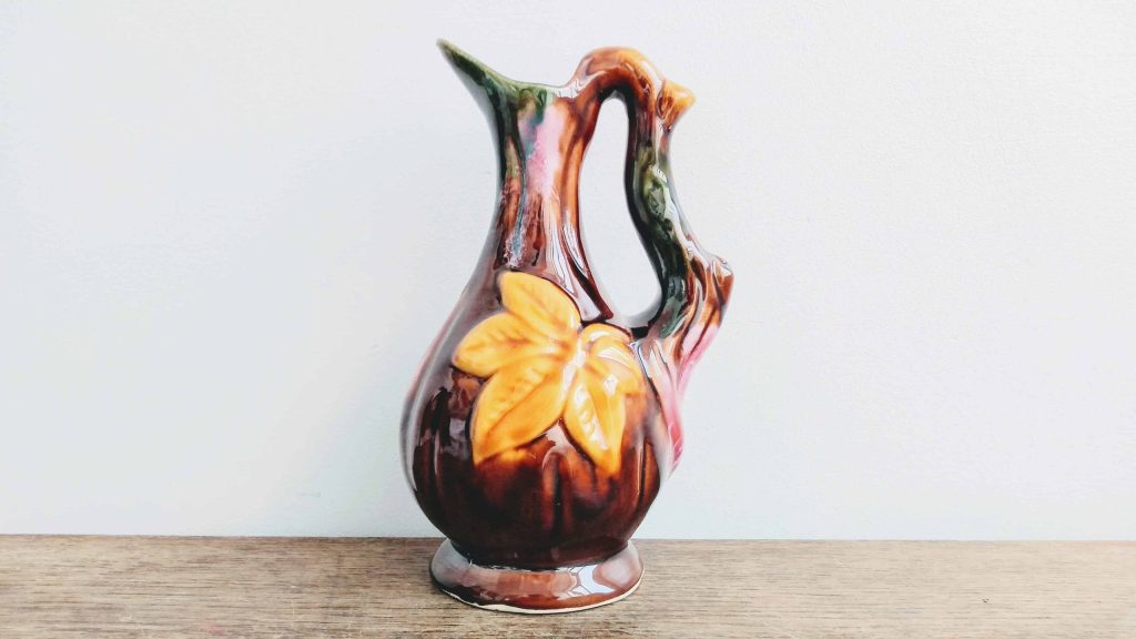 Vintage French ceramic pitcher jug vase pitcher mid century circa 1950-60’s