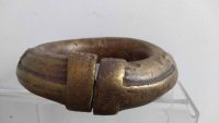 Alternative view of Antique African Niger Baoule Dogon Solid Bronze Manilla Currency Bracelet Bangle Medium Jewellery Jewelry c1900's