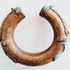 Antique African Niger Baoule Dogon Solid Copper Manilla Currency Bracelet Bangle Small Jewellery Jewelry c1900's