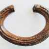 Antique African Niger Baoule Dogon Solid Bronze Manilla Currency Bracelet Bangle Large Jewellery Jewelry c1900's