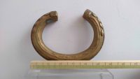 Alternative view of Antique African Niger Baoule Dogon Solid Bronze Manilla Currency Bracelet Bangle Medium Jewellery Jewelry c1900's