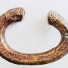 Antique African Niger Baoule Dogon Solid Bronze Manilla Currency Bracelet Bangle Small Jewellery Jewelry c1900's