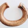 Antique African Niger Baoule Dogon Solid Bronze Manilla Currency Bracelet Bangle Medium Jewellery Jewelry c1900's