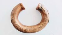 Antique African Niger Baoule Dogon Solid Bronze Manilla Currency Bracelet Bangle Medium Jewellery Jewelry c1900's