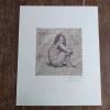 Vintage French Grand Master Print Grange Bateliere Paris De Grands Maitres Corot Jeune Fille Nue Assise c1970's