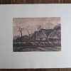 Vintage French Grand Master Print Grange Bateliere Paris De Grands Maitres Vincent Van Goth Campagne Hollandaise c1970's