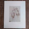 Vintage French Grand Master Print Grange Bateliere Paris De Grands Maitres Giovan Battista Tiepolo Dame Et Guerrier c1970's