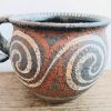 Vintage Greek Pottery Cup Mug Tankard Copy Of Piece Made in 1500BC circa 1980-90's