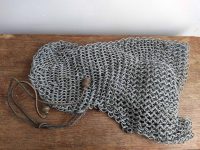 Alternative view of Vintage French Theater Reproduction Medieval Chainmail Helmet Clothes Armour Outfit Prop Re-enactment Display c1980-90's