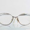 Vintage English Ginetta thick lensed prescription glasses spectacles optical aids including case circa 1970-80's