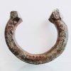 Antique African Niger Baoule Dogon Solid Copper Manilla Currency Bracelet Bangle Large Jewellery Jewelry c1900's