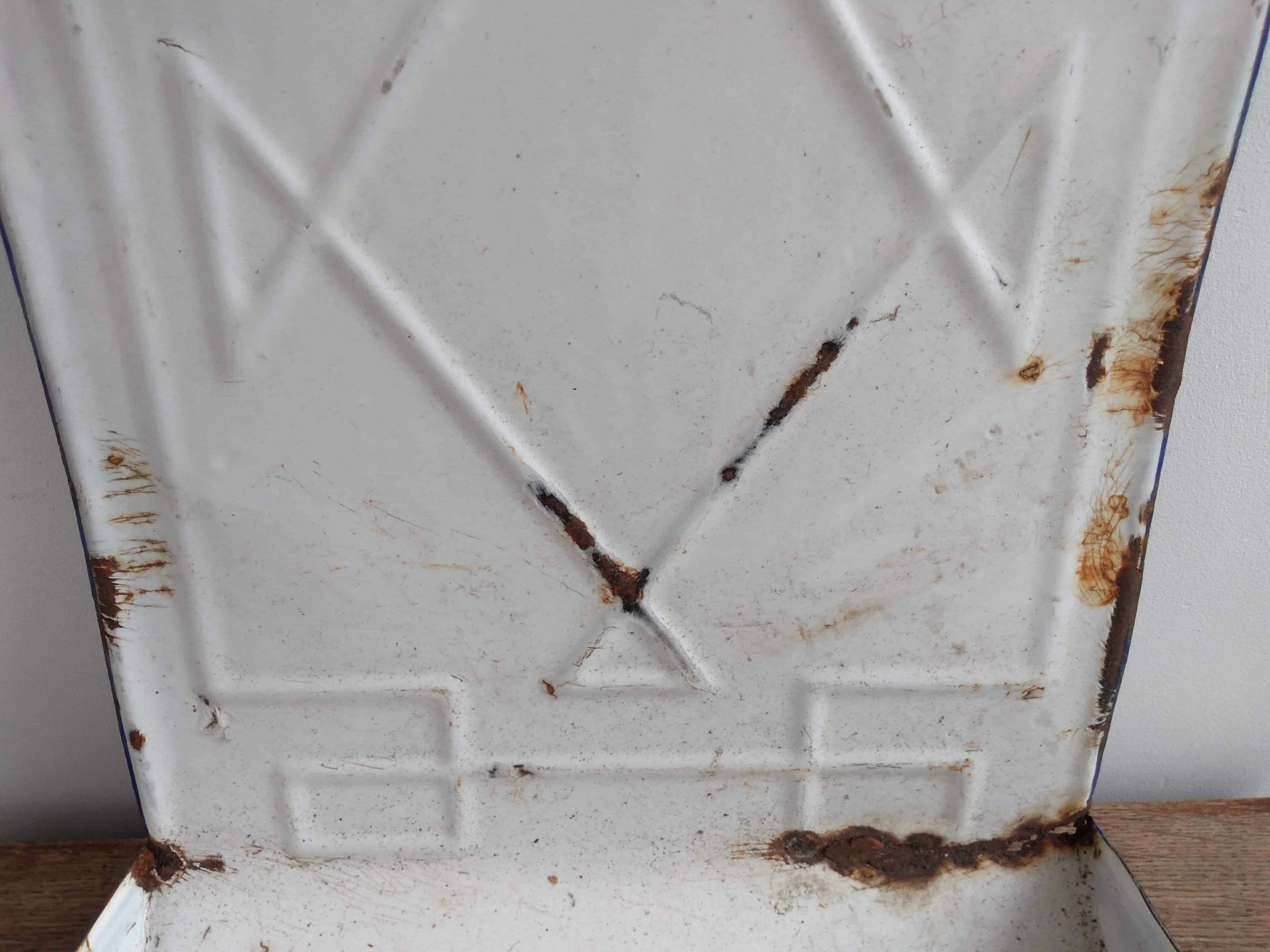 Enamel Spoon Rack Vintage French Enamel Spoon Tool Hanging Rack Kitchen Storage Display ...
