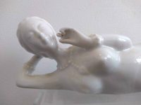 Alternative view of Antique Chinese White China Naked Lady Figurine Blanc De Chine Oriental Statue Ornament c1910's
