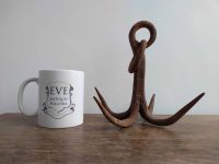 Alternative view of Antique French iron butcher meat kitchen hanging hook rustic rural rusty shop display agricultural industrial circa 1900's