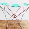 Vintage French Green Hunting Shooting Fishing Camping Hiking Folding Compact Stool Seat Prop Display circa 1970-80's