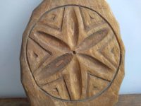 Alternative view of Vintage French Butter Press Pot Box Storage Bowl Jewelry Jewellery Trinket Rustic Rural Decor Display circa 1960's