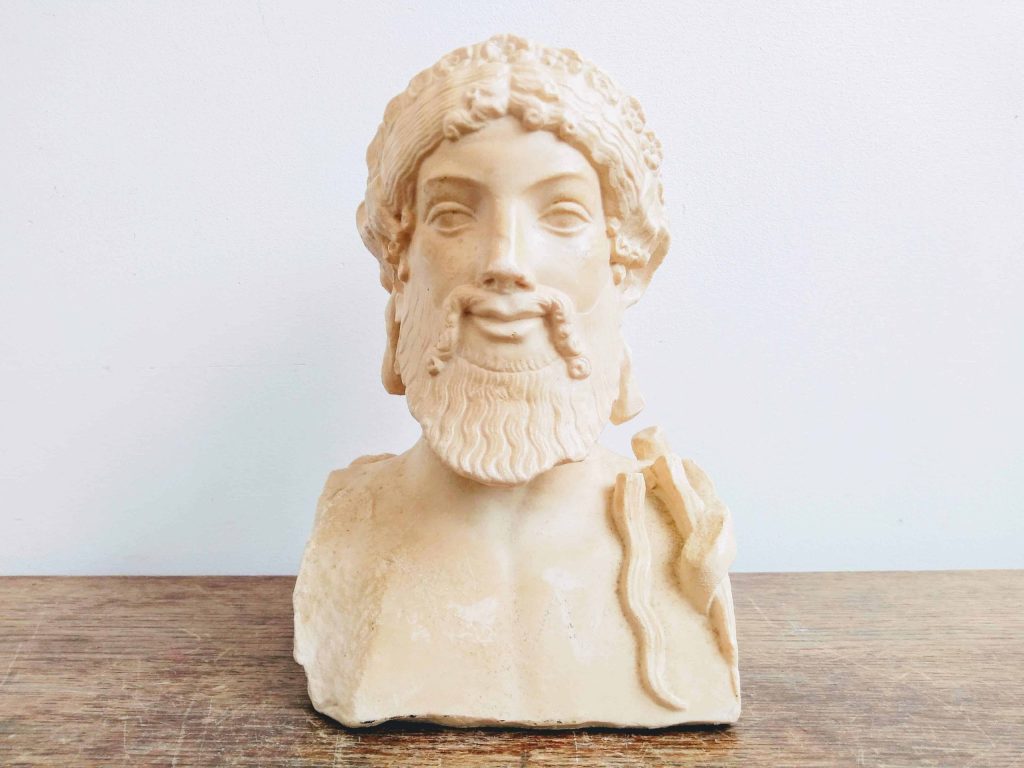 Vintage French Roman Double head of Hermes Musee Du Louvre Bust Statue Figurine Resin Decorative Ornament circa 1980-90’s 2
