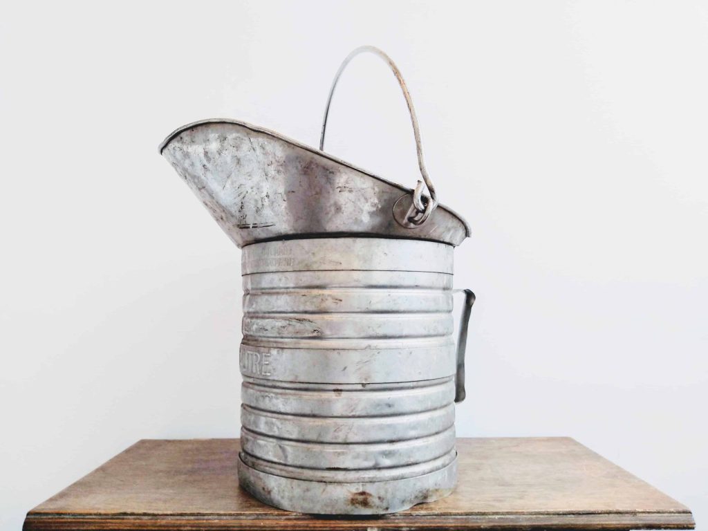 Vintage French Large Decalinox Decalitre Aluminium Measuring Bucket 10 Litre Jug Pitcher Calvados Cider Milk c1960-1970’s