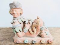 Vintage South American Mexican Inca Style Snakes Decoration Decorative Ornament Decor Display Terracotta Clay Man c1970-80’s Vintage South American Mexican Inca Style Snakes Decoration Decorative Ornament Decor Display Terracotta Clay Man c1970-80's