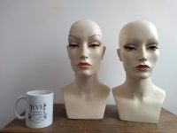 Alternative view of Vintage French Paris Camaflex Shop Lady Woman Mannequin Head Wig Earrings Hat Hair Make Up Eye Lashes Plastic circa 1970-80's