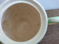 Alternative view of Vintage French Salins Pastel Ceramic Fruit Decorated Teapot Pot Brewing Tea-time Afternoon Tea Cake circa 1960's