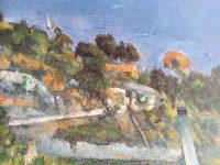 Alternative view of Vintage French Grand Master Print Le Golfe De Marseille Vu L'Estaque 1878-1880 Reproduction With History To Rear c1970's