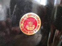 Alternative view of Vintage Chinese Black Enamel Metal Bumper Harvest Dish Bowl Plate Serving Display Storage Sold Individually circa 1980-90's