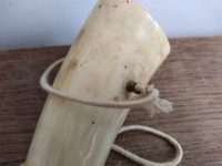 Alternative view of Vintage French Modele Elless String Hanging Horn Loud Instrument Warning Protesting Hunting Necklace circa 1960-70's