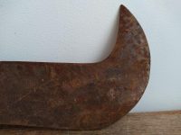 Alternative view of Vintage French Hand Scythe Axe Chopper Cutter Chopper Farmer Agriculture Farming Cutting Harvesting Hand Tool circa 1960's