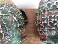 Alternative view of Vintage French Retro Black Handmade Pottery Mugs Cups Cup Mug Chalice Tankard Decorative Display Rustic Rural c1960-70's