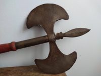 Alternative view of Vintage French Decorative Prop Axe Hatchet Costume Re-Enactment Display Dungeon Medieval Period Weapon Battle circa 1980-90's