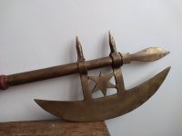 Alternative view of Vintage French Decorative Prop Axe Hatchet Costume Re-Enactment Display Dungeon Medieval Period Weapon Battle circa 1980-90's