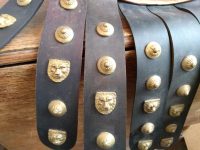 Alternative view of Vintage French Theatre Reproduction Greek Roman Spartan Armour Copper Breast Plate Outfit Prop Re-enactment Display c1990's