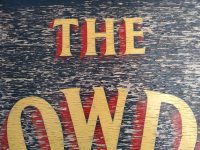 Alternative view of Vintage English Original Heavy Wooden Large Plowden Arms Car Park Bar Handpainted Pub Sign External Outside circa 1980-90's