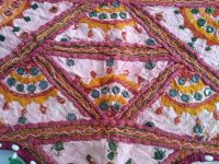 Alternative view of Vintage Indian Rabari Door Gate Entrance Topper Over Doorway Passageway Wall Hanging Rug Decorative Mat Carpet c1970-80's