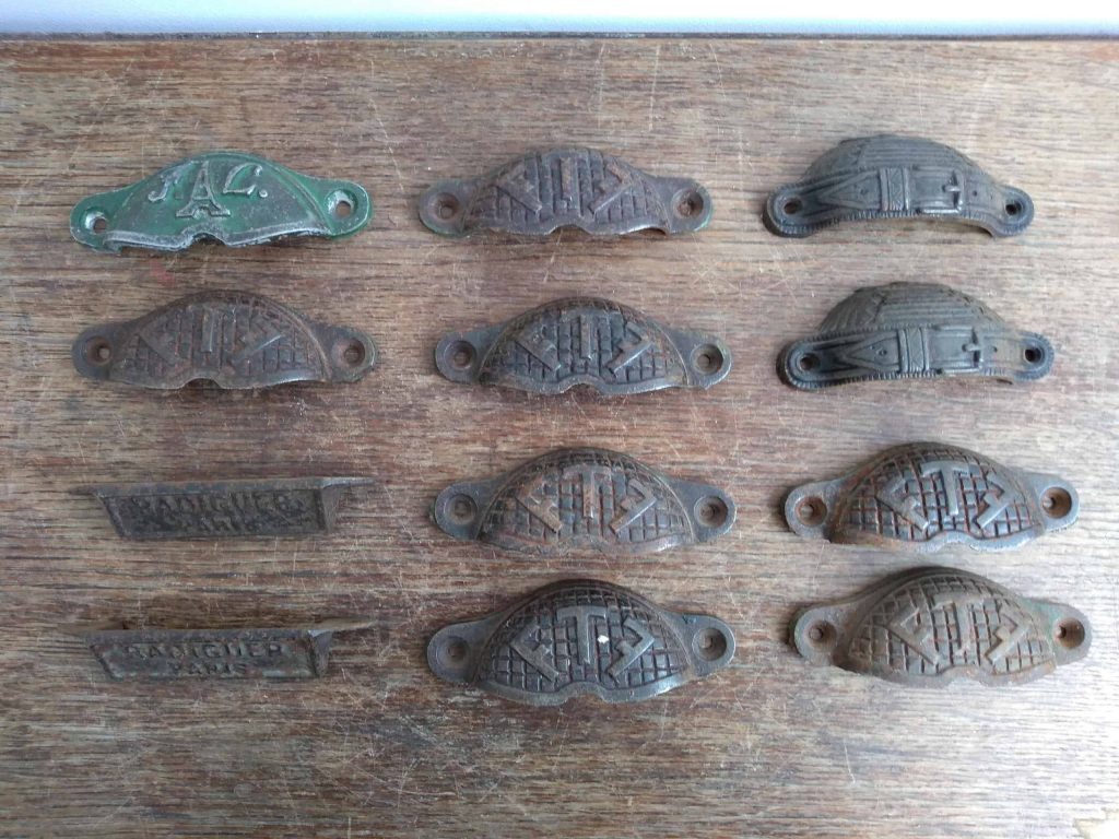 Vintage French Drawer Handles Radiguer Paris FTF Belt Buckle FL Priced Individually c1920-50's