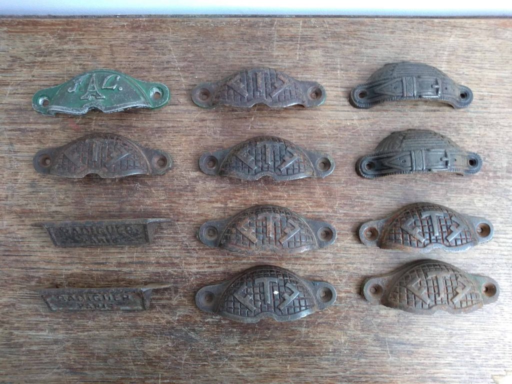 Vintage French Drawer Handles Radiguer Paris FTF Belt Buckle FL Priced Individually c1920-50’s