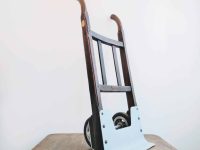 Vintage French Wooden Wood Metal Barrow Barrel Sack Trolley Carrying Cart Brewery Vineyard Industrial Commercial c1930-40's