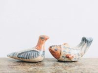 Vintage South American Mexican Style Bird Fish Decoration Decorative Ornament Decor Display Terracotta Clay c1970-80’s Vintage South American Mexican Style Bird Fish Decoration Decorative Ornament Decor Display Terracotta Clay c1970-80's