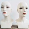 Vintage French Paris Camaflex Shop Lady Woman Mannequin Head Wig Earrings Hat Hair Make Up Eye Lashes Plastic circa 1970-80's
