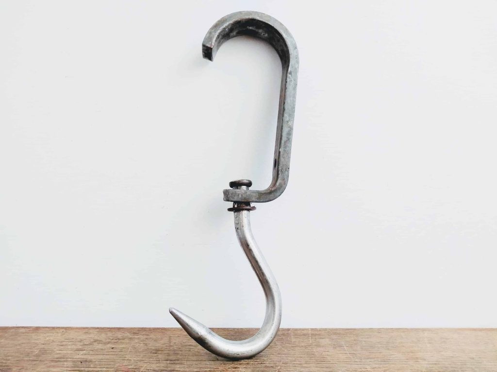 Vintage French Iron Steel Butcher Meat Kitchen Hanging Hook rustic rural agricultural industrial SOLD INDIVIDUALLY c1980-90’s