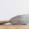 Vintage French Baker Galette Bread Large Butcher Cleaver Knife Chopper Cutter Slicer Decor Rustic Kitchen Display c1920-40's