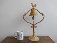 Alternative view of Vintage French Cast Iron Metal Bell Door Dinner Alarm Bell Knocker Ringing Garden Doorbell Warning Alert circa 1999