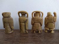 Alternative view of Vintage French Plastic Reproduction Of Japanese Shunga Netsuke Style Statue Art Carving Sculpture Ornament circa 1970-1980's