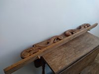 Alternative view of Antique French Carved Wood Wooden Carving Carved Decorative Furniture Wardrobe Cupboard Panel Decor Topper Finial c1910's