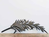 Antique Vintage French Bronze Les Medailles Militaires A Leur Camarade Military Leaf Medal Commemoration Award c1910-20's